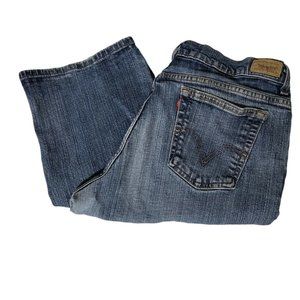 Levis 550 Relaxed Boot Cut Medium Wash Jeans Size 16 Med Stretch Cotton Spandex